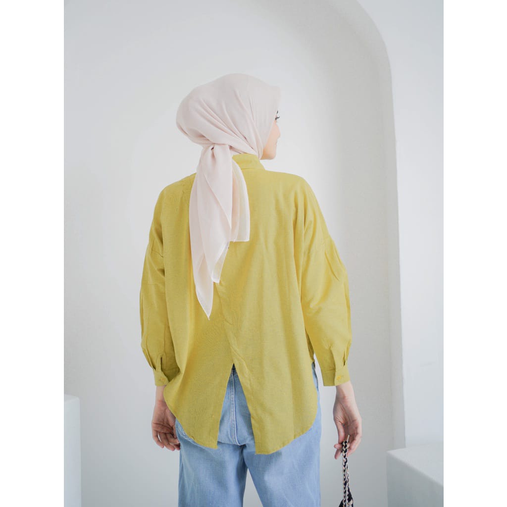 Kemeja Nelka Oversize Wanita / Nelka Shirt / Kemeja Linen Oversize