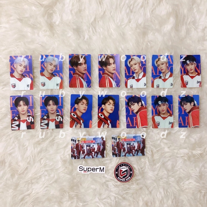 pc photocard sticker set SuperM - baekhyun kai taemin taeyong ten mark lucas - diskon sale termurah