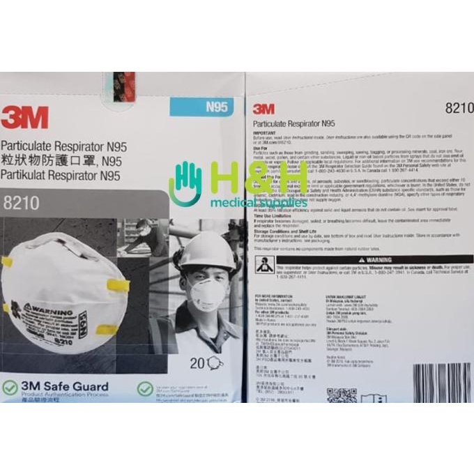 Masker 3M 8210 / Masker n95 8210 merk 3M