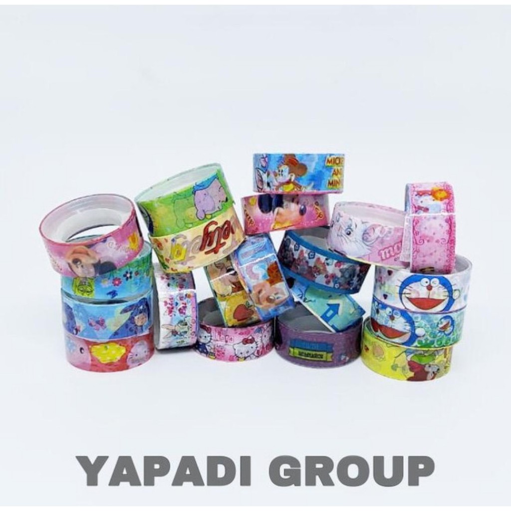 

Isolasi Kado Motif Solatip Kado Lucu Banyak Warna Kecil Selotip Warna Warni