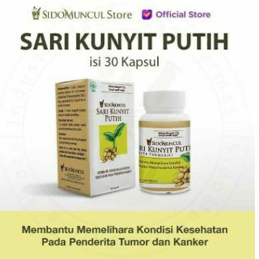 Sidomuncul sari kunyit putih isi 30 kapsul