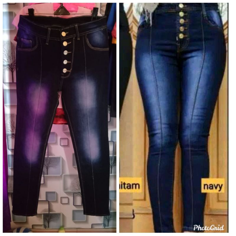 Celana jeans cewek kekinian