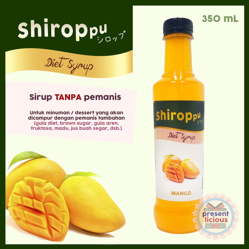 

Mango | Shiroppu Diet Syrup 350 mL | Sirup Rasa Mangga Tanpa Pemanis
