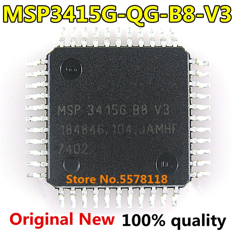 (Ready Stock) 2pcs/lot MSP3415G-QG-B8-V3 MSP 3415G B8 V3 QFP-44 Chipset