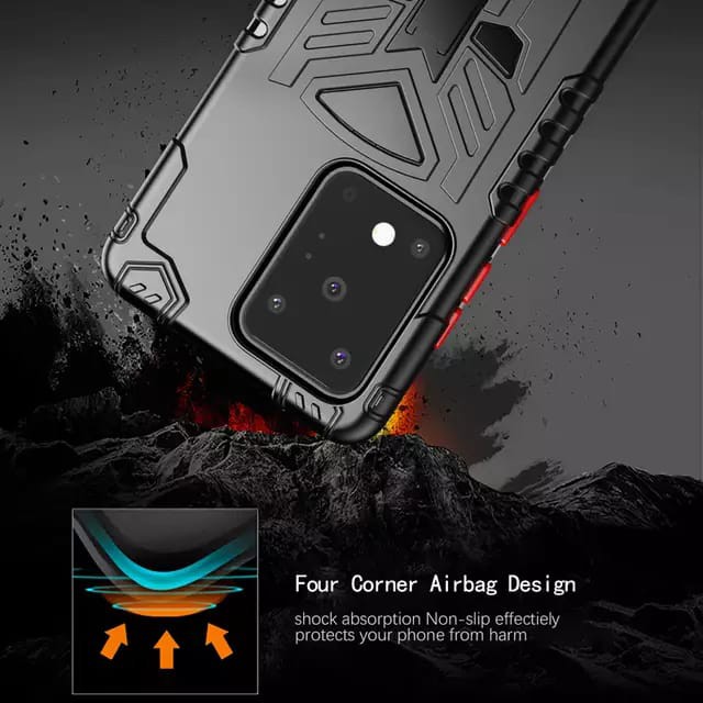 Samsung S20 / Plus / S20 Ultra Soft Case Rugged Armor Standing Cover