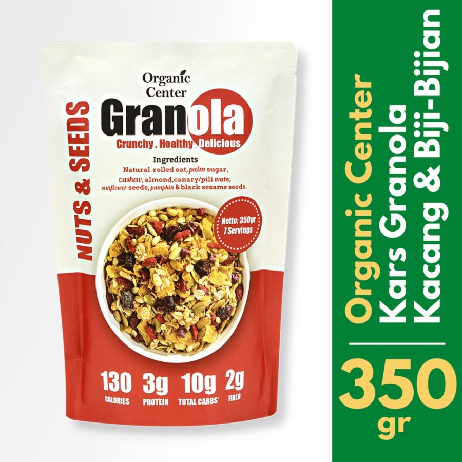 

ORGANIC CENTER KARS GRANOLA NUTS AND SEEDS 350GR- Cemilan Diet