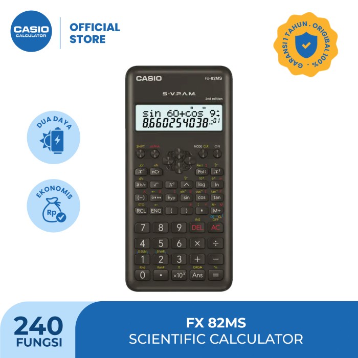 

CODES0X-56 Casio Scientific Calculator FX-82MS