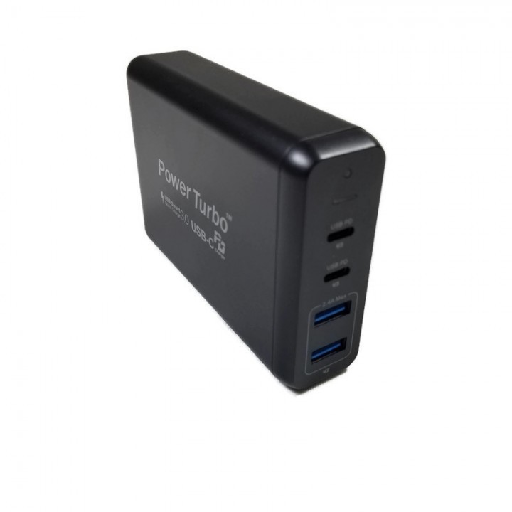 WIWU POWER TURBO PT6042 - 2 Ports PD and 2 Ports USB Charger - 75W MAX