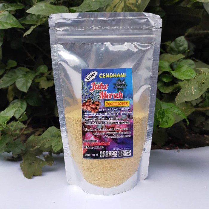 

Dijual Minuman Herbal Jahe Merah Rendah Gula Instant Original 200gr Diskon