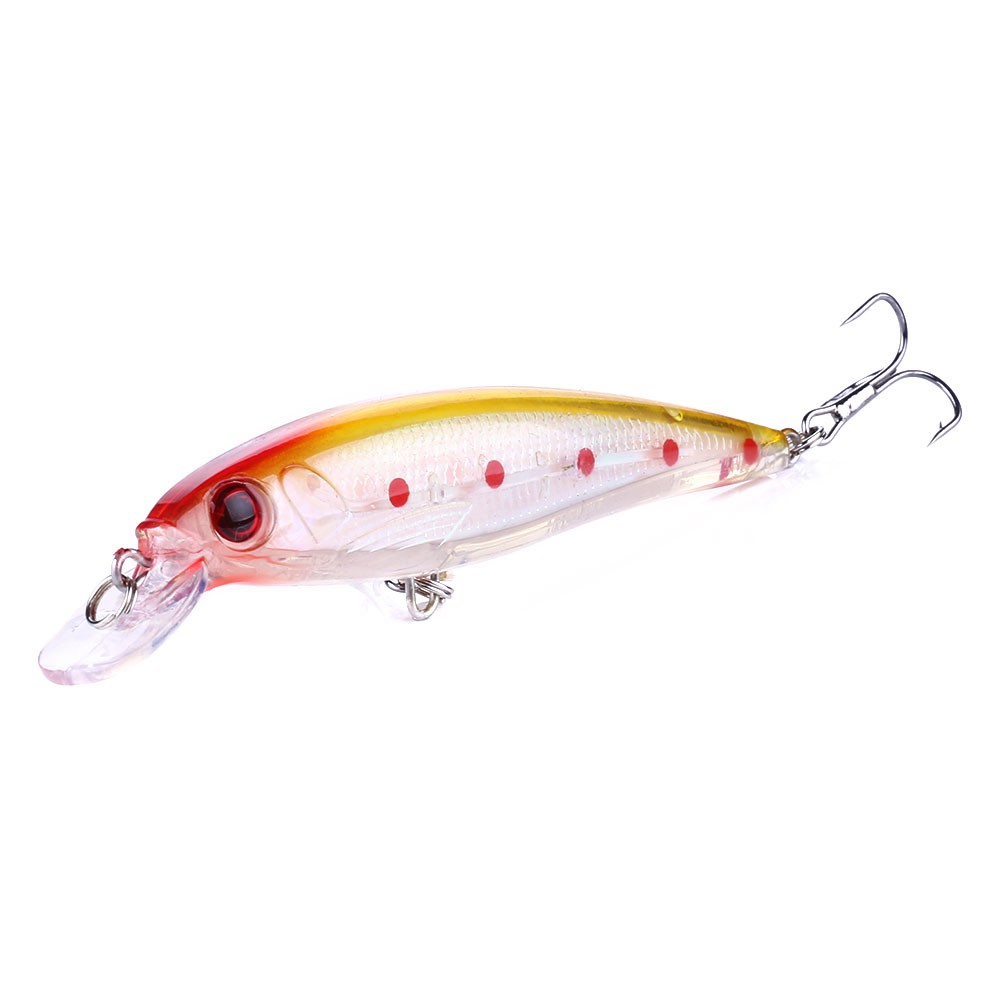 HENGJIA 10pcs Kail Umpan Model Ikan Minnow 10 Warna untuk Outdoor fishing lure swimbait tackle