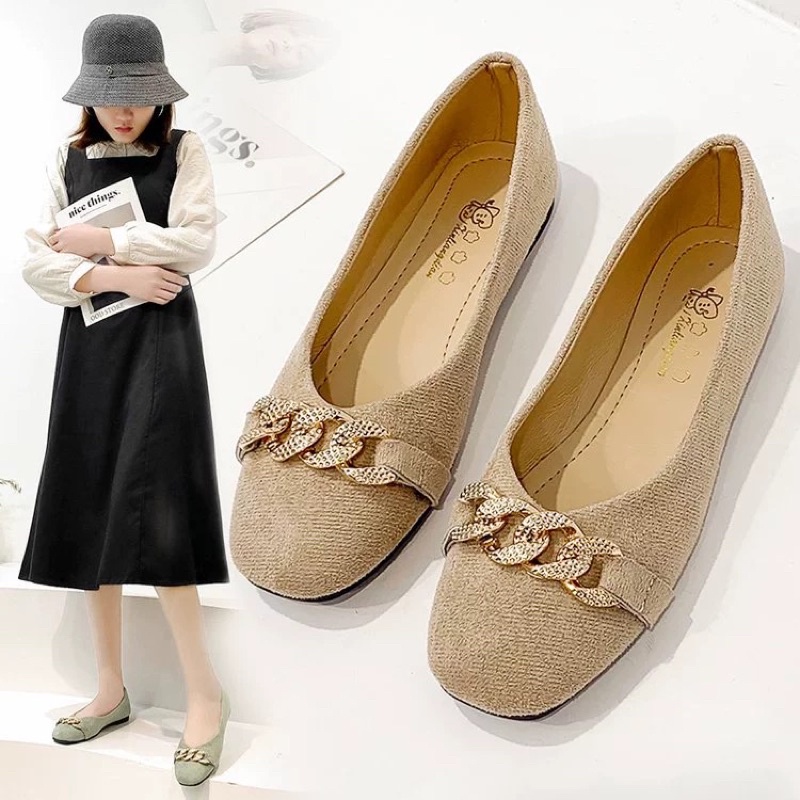 flatshoes A522 wanita import realpict