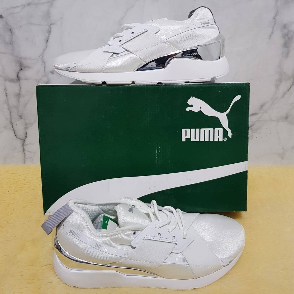 SEPATU TERLARIS PUMA MUSE X-2 METALLIC PUMA WHITE