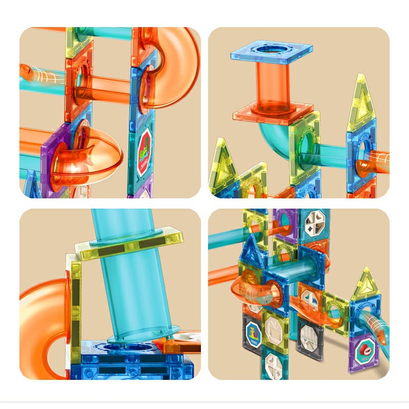 [Jualsemua18]Mainan Edukasi Susun Kepingan MagneticSet Bola Dan Rail / Magnetic Paradise3DTiles 6667