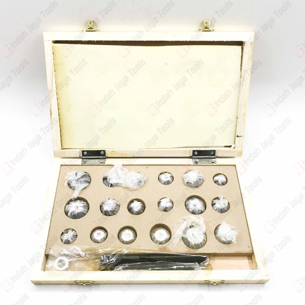 Valve &amp; Seat Cutter 21 PCS Alat Skir Stel Klep Motor Set Balap