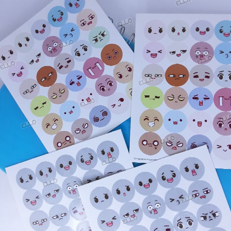 

Stiker Aesthetic - Sticker Emoji / Emoticon / Smile Dot Kiss Cut | Stiker Deco Dekorasi Untuk Stiker Laptop / Jurnal / Scrapbook / Buku - Stiker Photocard Idol