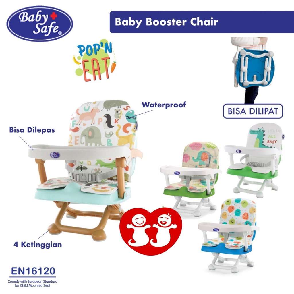 BabySafe POP n Eat Booster Seat Kursi Makan Bayi