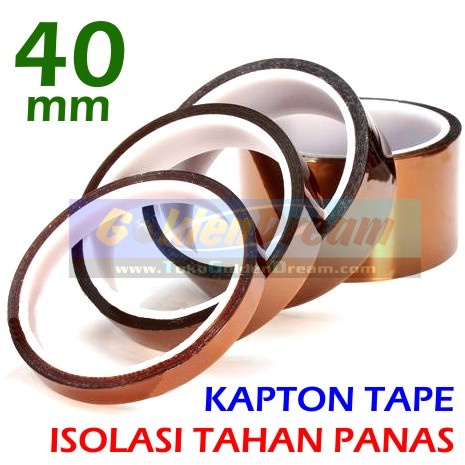 

Kapton Tape 40mm Isolasi Tahan Panas Heat Resistant Polymide Film 4cm