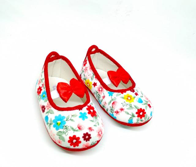 BABY SHOES FLAT FLOWER U 0-12 BULAN