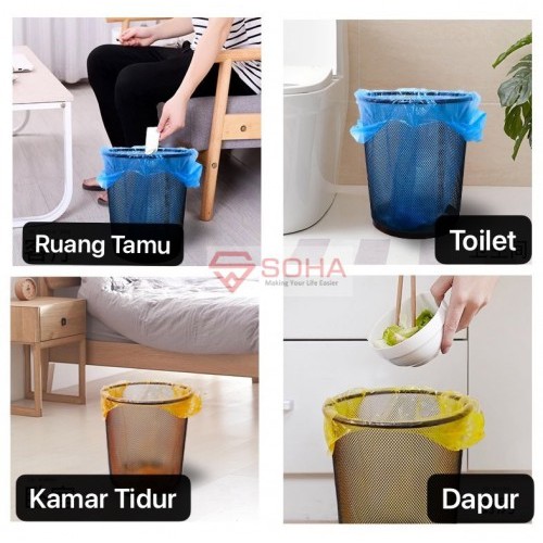 ART-010 Kantong Plastik Sampah gulung 45x50 1 roll 20pcs Tebal Kresek Garbage Bag PLASTIC