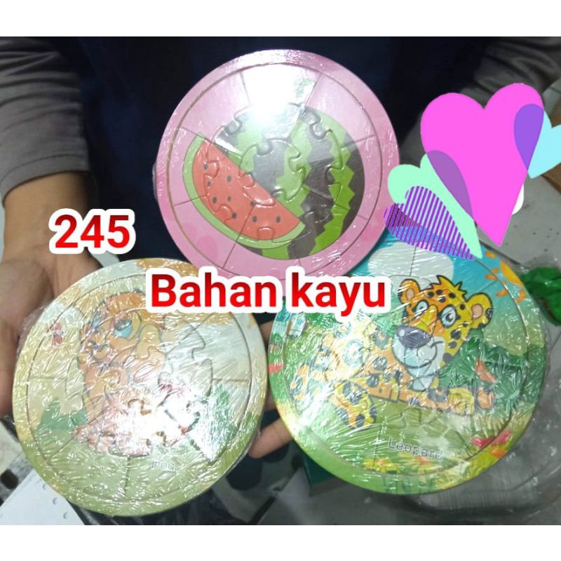 ECO KNOB PUZZLE/mainan bongkar pasang kayu/puzzle kayu sudah ber SNI