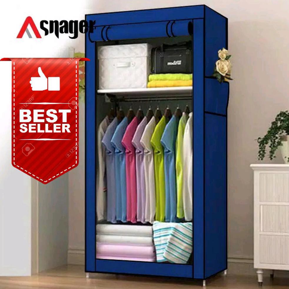 Lemari Pakaian Plastik 1900 Gr Wardrobe SNAGER Rak Baju Serbaguna Portable Gampang bongkar pasang