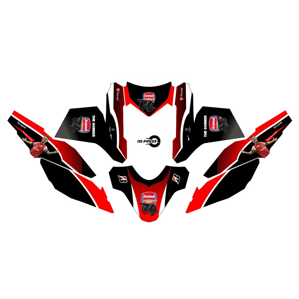 DECAL STICKER FULL BODY VARIASI Yamaha X RIDE Xride Old Xride125 X Ride New (4)