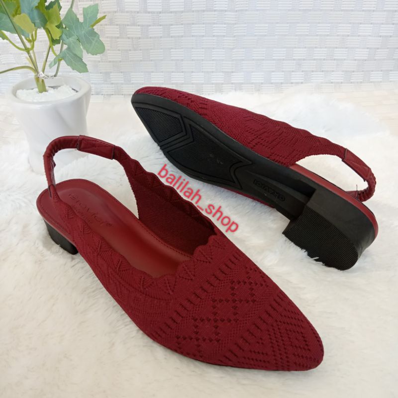 Wedges Wanita Hak Tali Belakang PEO 09 , Sandal Wanita