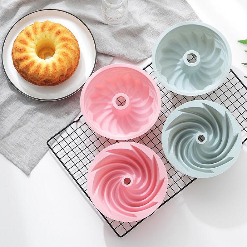 CETAKAN SILICONE BOLU CAKE KUE PUDING JELLY BULAT TAHAN PANAS