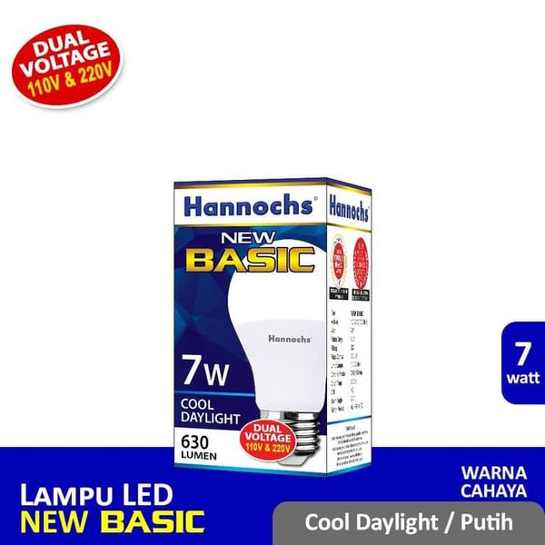 Lampu LED 7 Watt Bohlam Balon Putih Belajar Gantung no Hias Emergency Philips Kuning Panasonic strip