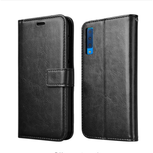 Samsung A7 2018 Flip Wallet Leather Case Premium