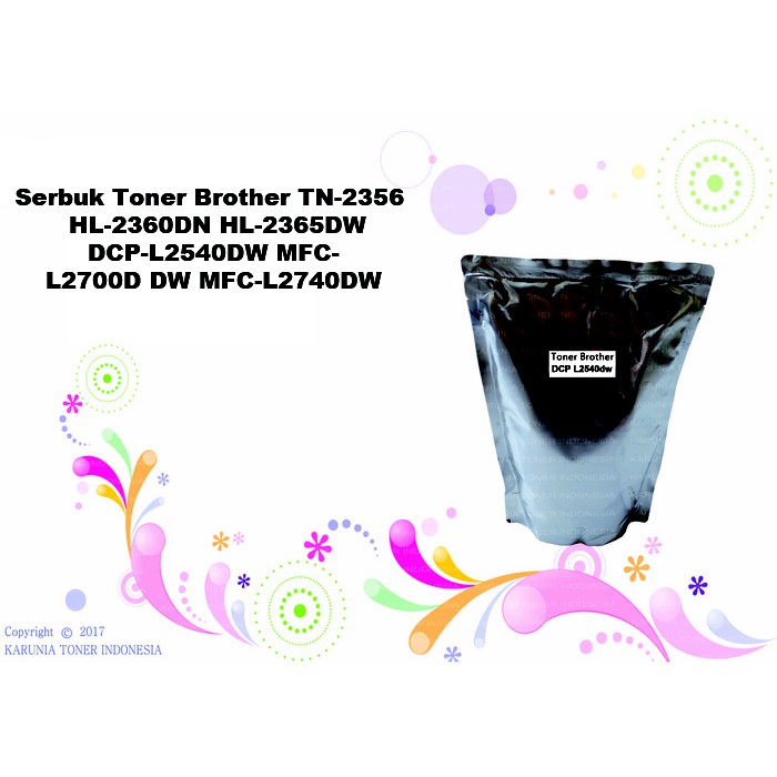 Serbuk Toner Brother TN-2356 TN2356 TN 2356  HL-2360DN HL-2365DW DCP-L2540DW MFC-L2700D DW