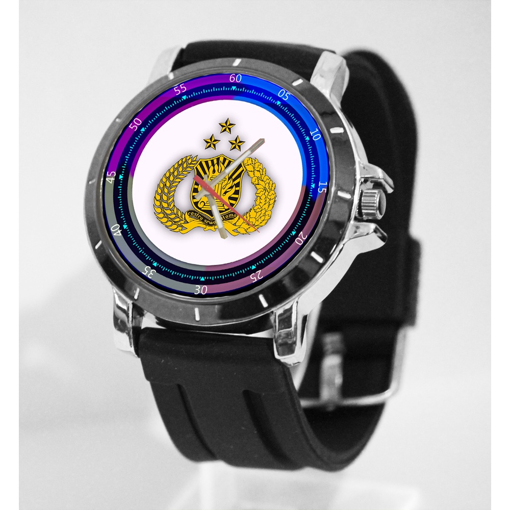 Dstore - Jam Tangan Rubber Pria Tema POLISI