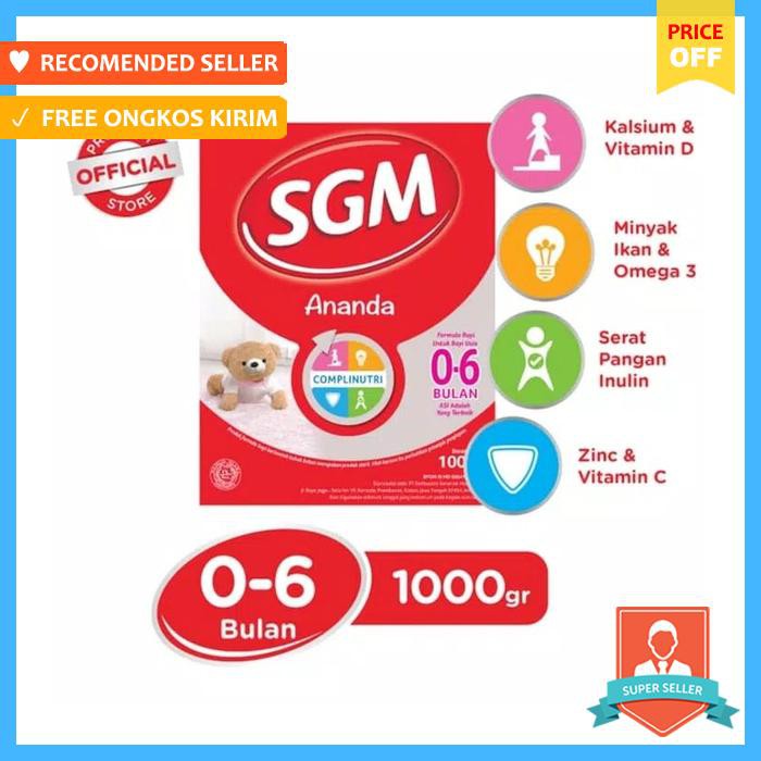 SGM ANANDA 0 6 1000GR / SGM 1 TAHAP 0 6 1000GR