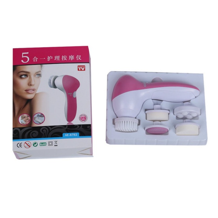 [Best Seller]  Pembersih Muka Elektrik Lumispa Facial Care 5 in 1 - AE-8782 - White