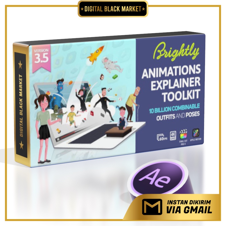 Brightly V3.5 Animations Explainer Toolkit - Final Cut Pro X &amp; Apple Motion