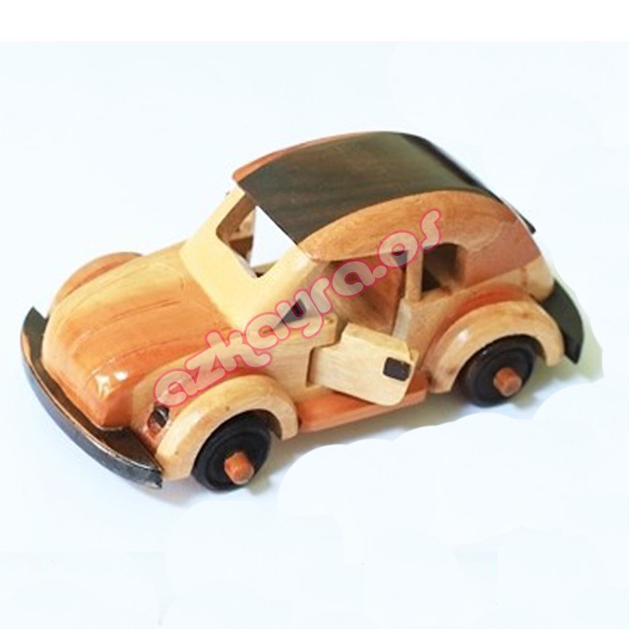 Miniatur Kayu - Mobil VW Kodok Mini