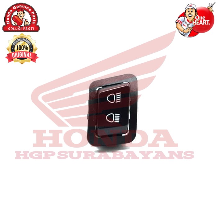 Switch Dimmer Sakelar Tombol Dim Lampu Jauh Dekat Beat Vario Supra Spacy PCX Blade ori  35170KWWA01