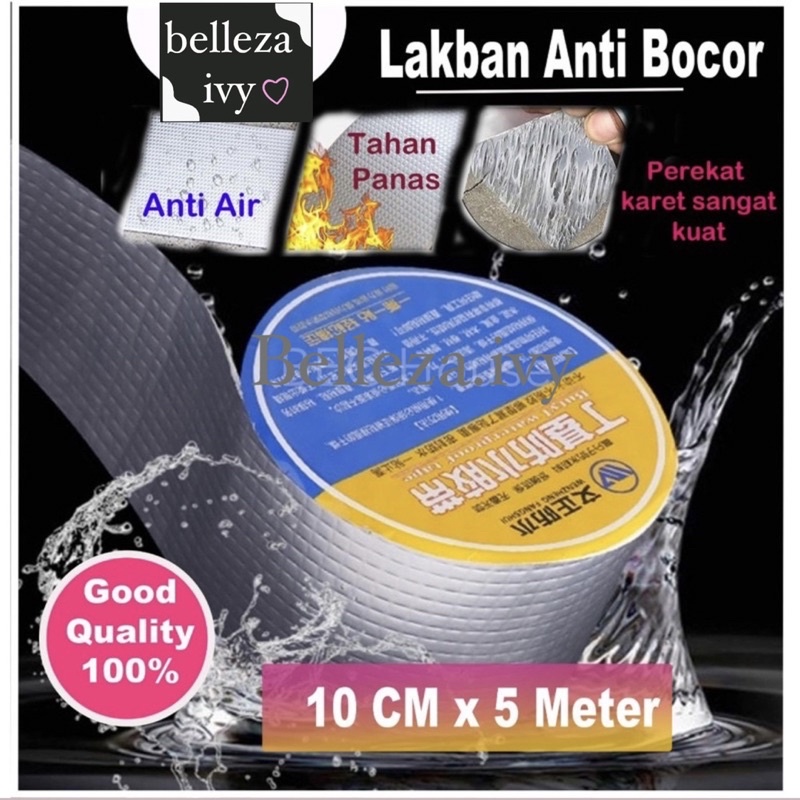 Lakban Anti Bocor Alluminium Foil Butyl Super Lengket Super WaterProof 3 ukuran