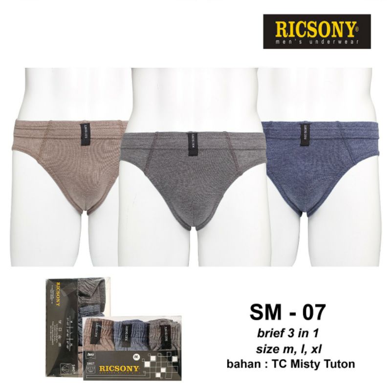 CELANA DALAM PRIA RICSONY harga selusin 12 pcs