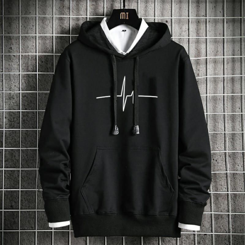 COD//DS//SWEATER HOODIE DETAK (M-L-XL-XXL)