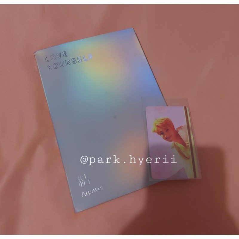 BTS LOVE YOURSELF ANSWER unsealed RM photocard