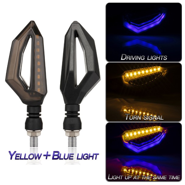 Lampu Sein LED DRL 2 Warna Sen Motor Flash kedip Moge Vixion Byson MX King CBR Aerox Vario M013