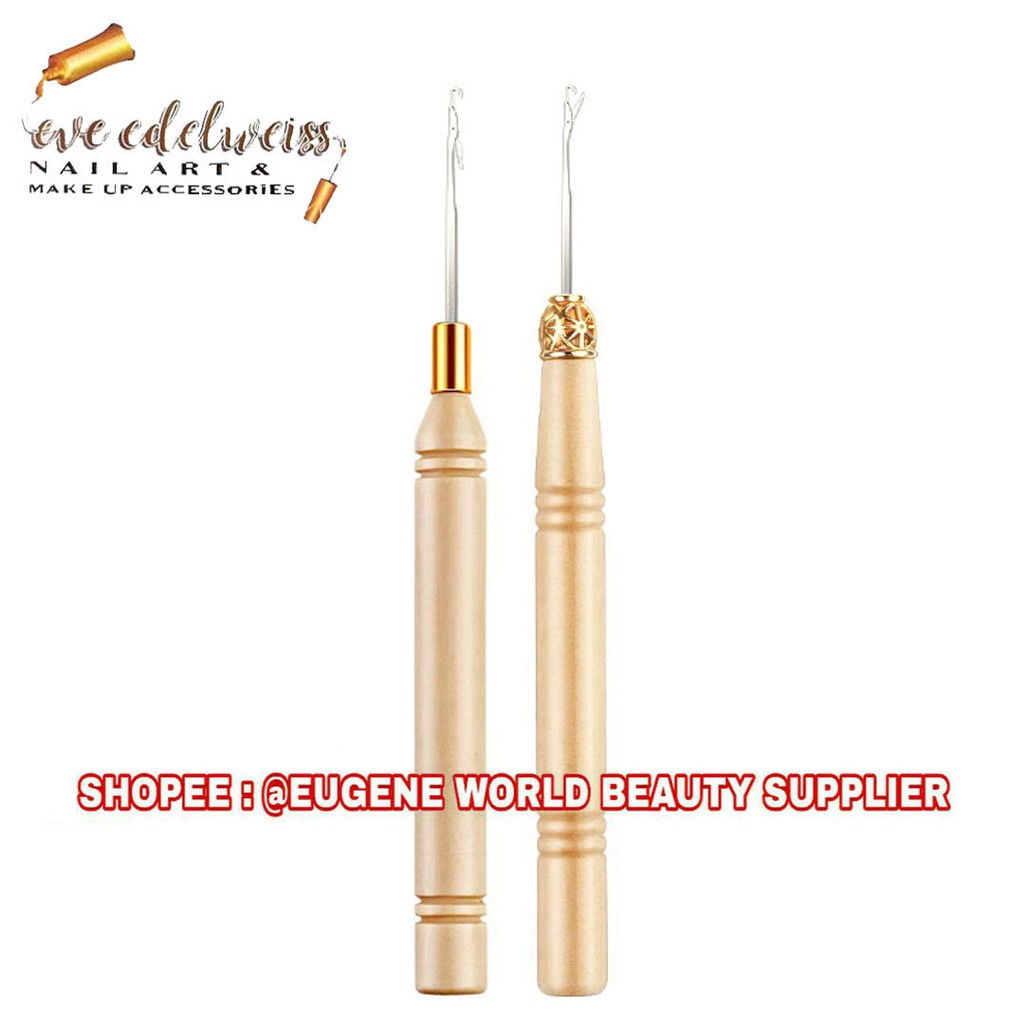 ALAT SULAM JARUM RAJUT  RAMBUT TOUPEE HAIR EXTENSION CROCHET HOOK JARUM HAIR EXTENSION WIG RAMBUT PA