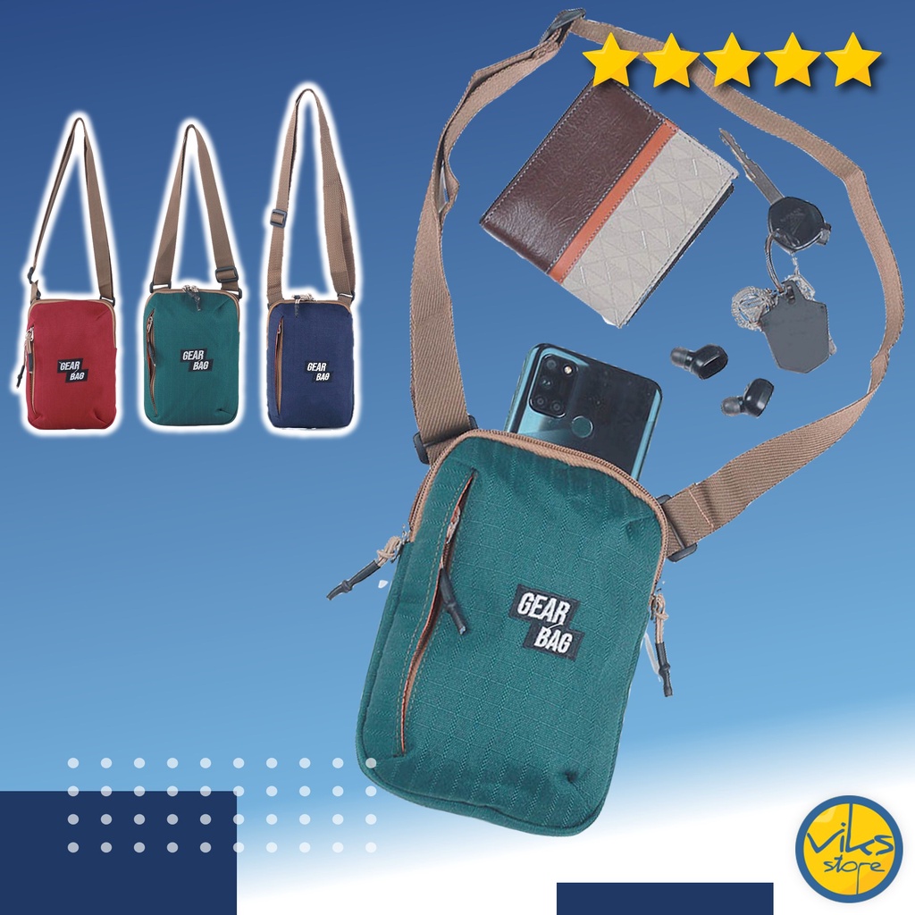 Tas Sling Bag Gantung Mini Hp Kartu Multi Fungsi Serbaguna Tas Uang Tas Kecil Tas Leher Tas Kunci