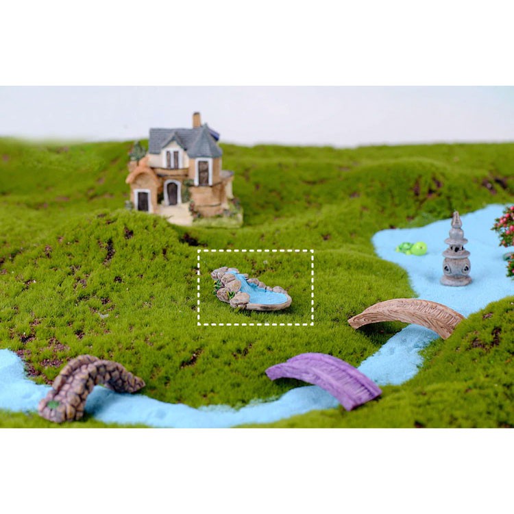 Miniatur Air Terjun Dekorasi Aquascape Maket Terarrium Dioarama - MNOO54