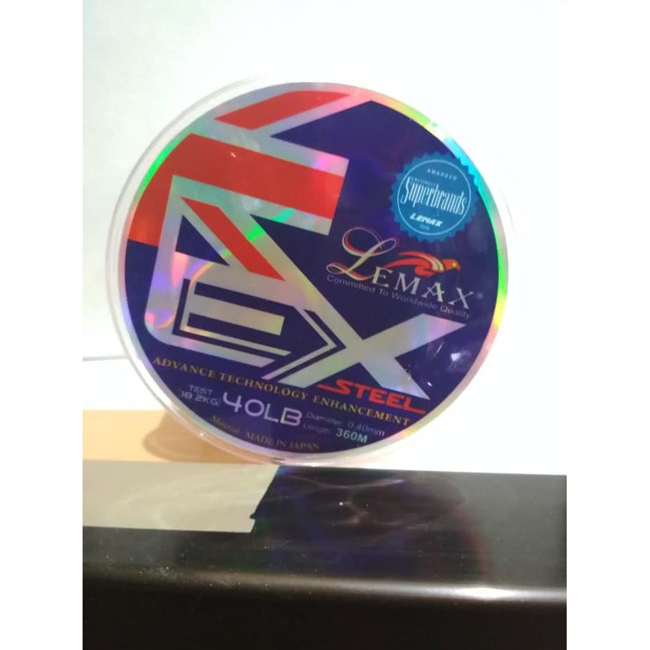 Senar Pancing Lemax Steel Terlaris Ulet Tipis Anti Kusut 40Lb