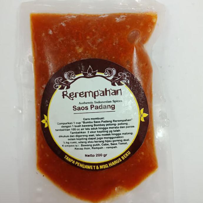 REREMPAHAN SAOS PADANG BUMBU JADI INSTAN SIAP PAKAI