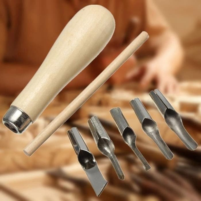 

NEW STOCK ( LIMITED ) LINO BLOCK CUTTER KARET DENGAN 5 MATA PISAU UNTUK KERAJIN