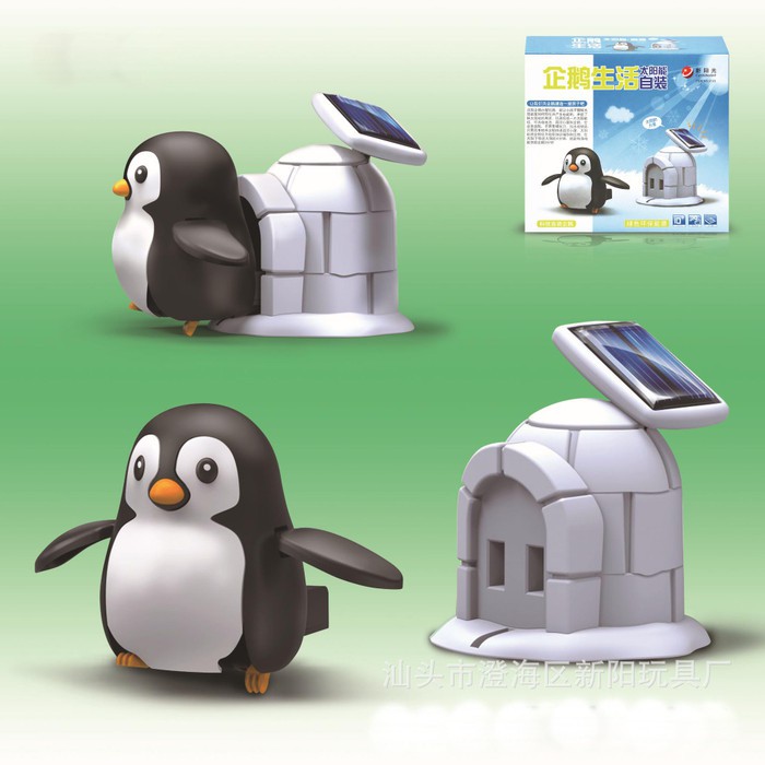 Solar Robot Kit Pinguin Solar Robot kehidupan Pinguin Pinguin life