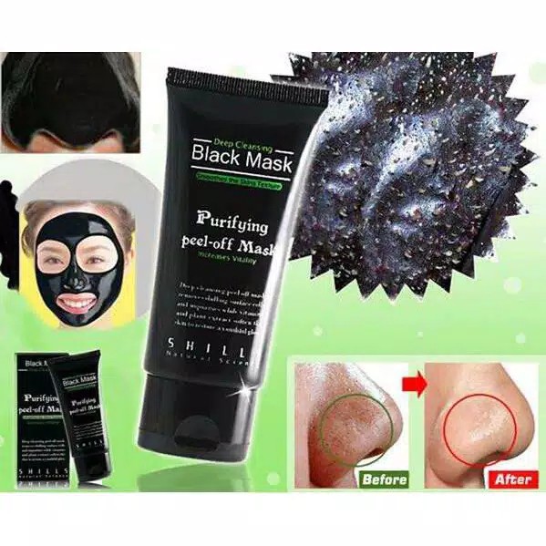 (CYBER) COD BLACK MASK PURIFYING PEEL OFF MASK SHILLS - MASKER HITAM TERMURAH